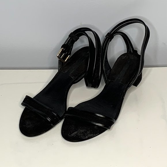 Zara Kitten Heel w/ Strap - Picture 1 of 2
